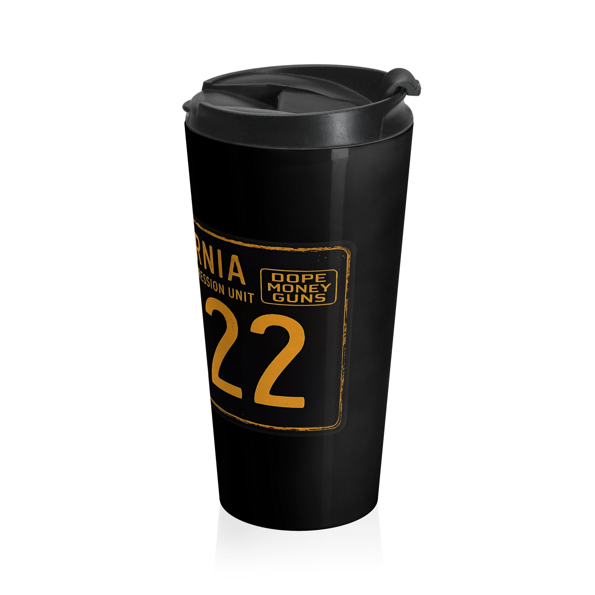 186.22 GVSU Black Stainless Steel Coffee Mug - Iron Sight Golf