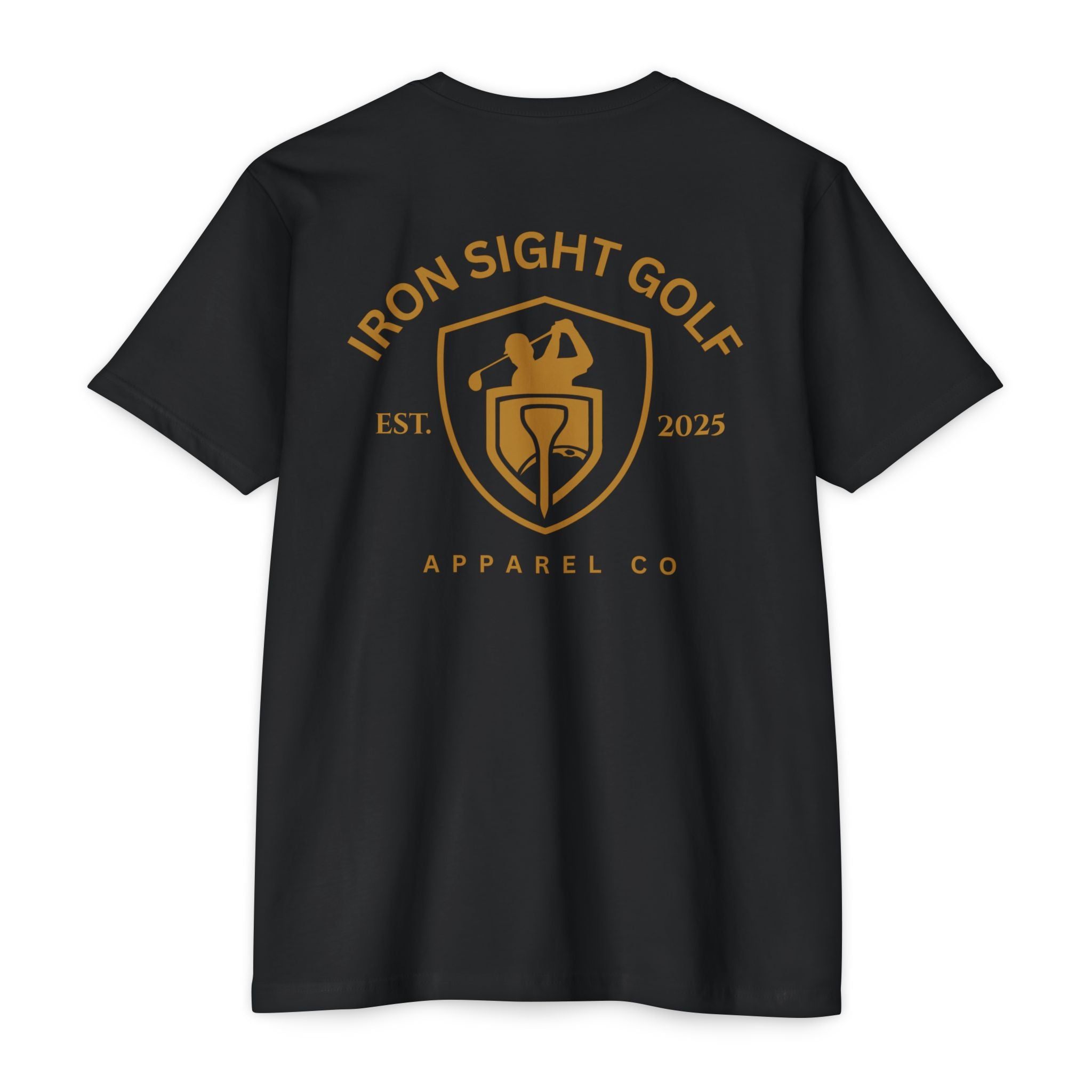 Iron Sight Golf Apparel Company Tee — Golf Logo T-Shirt Printify