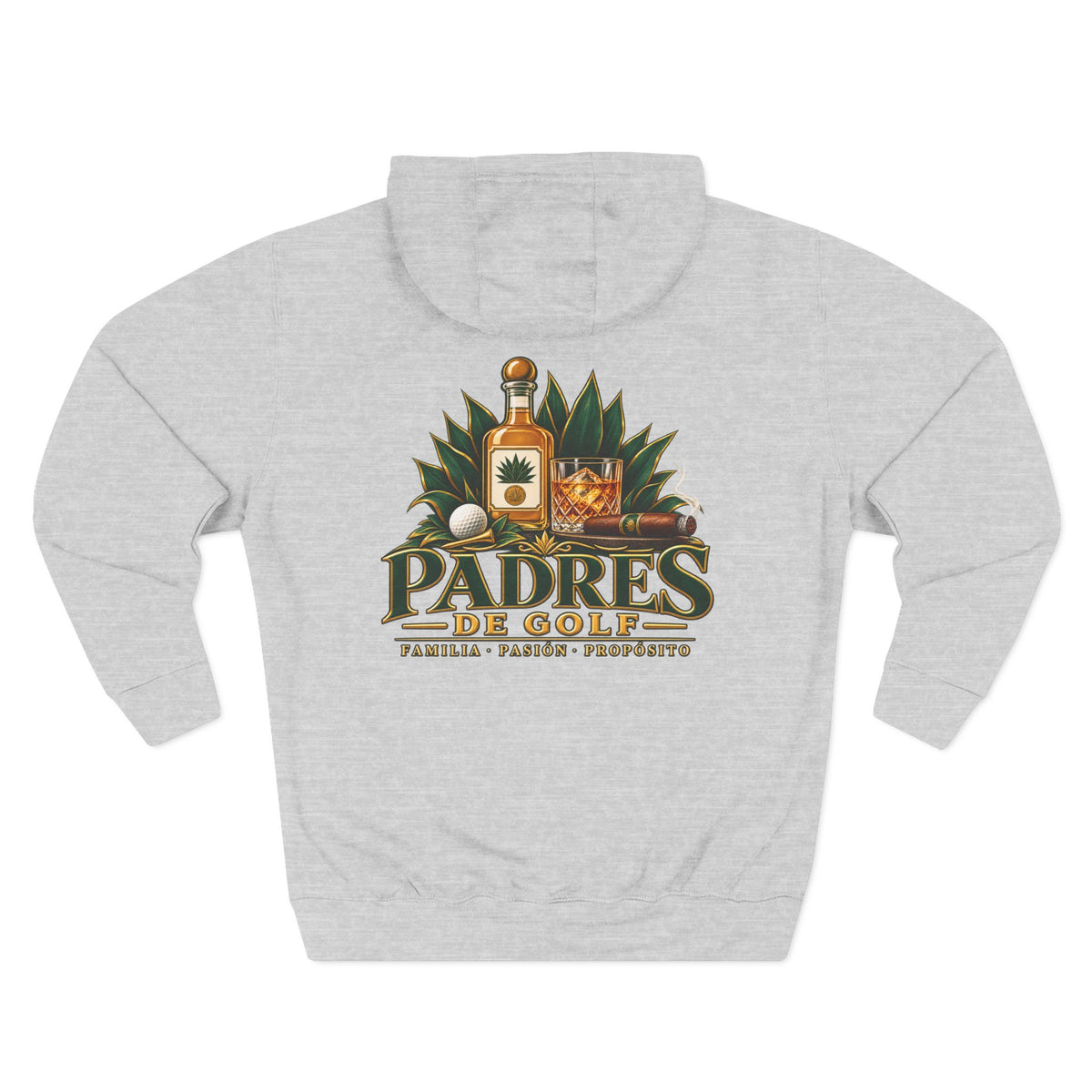 Padres de Golf Familia, Pasión, Propósito Fleece Hoodie by Iron Sight Golf