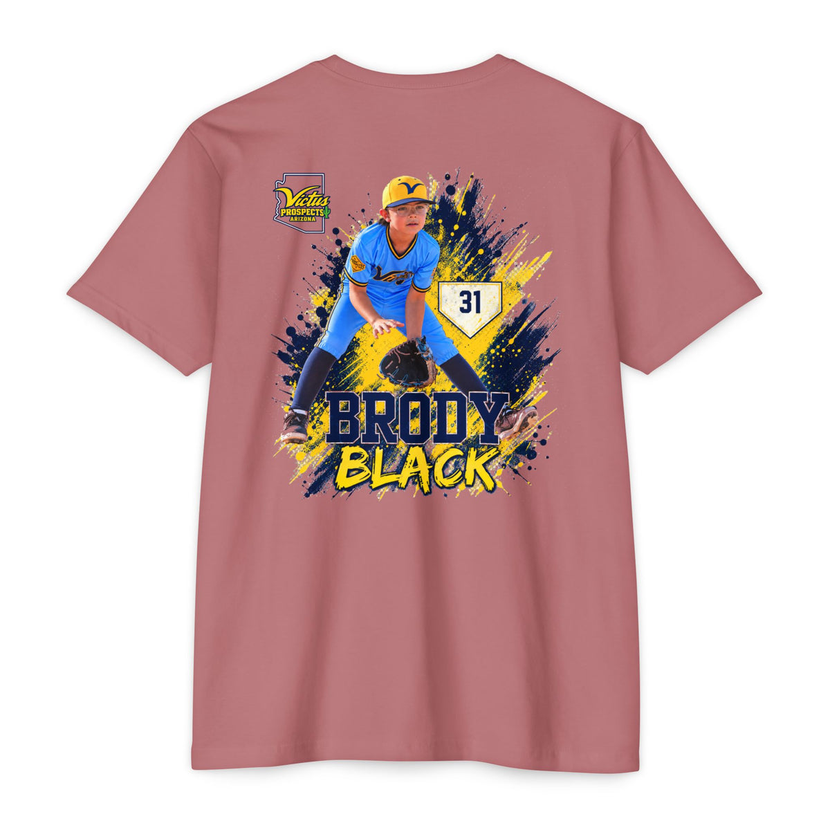 Brody Black #31 baseball T-shirt product view 18