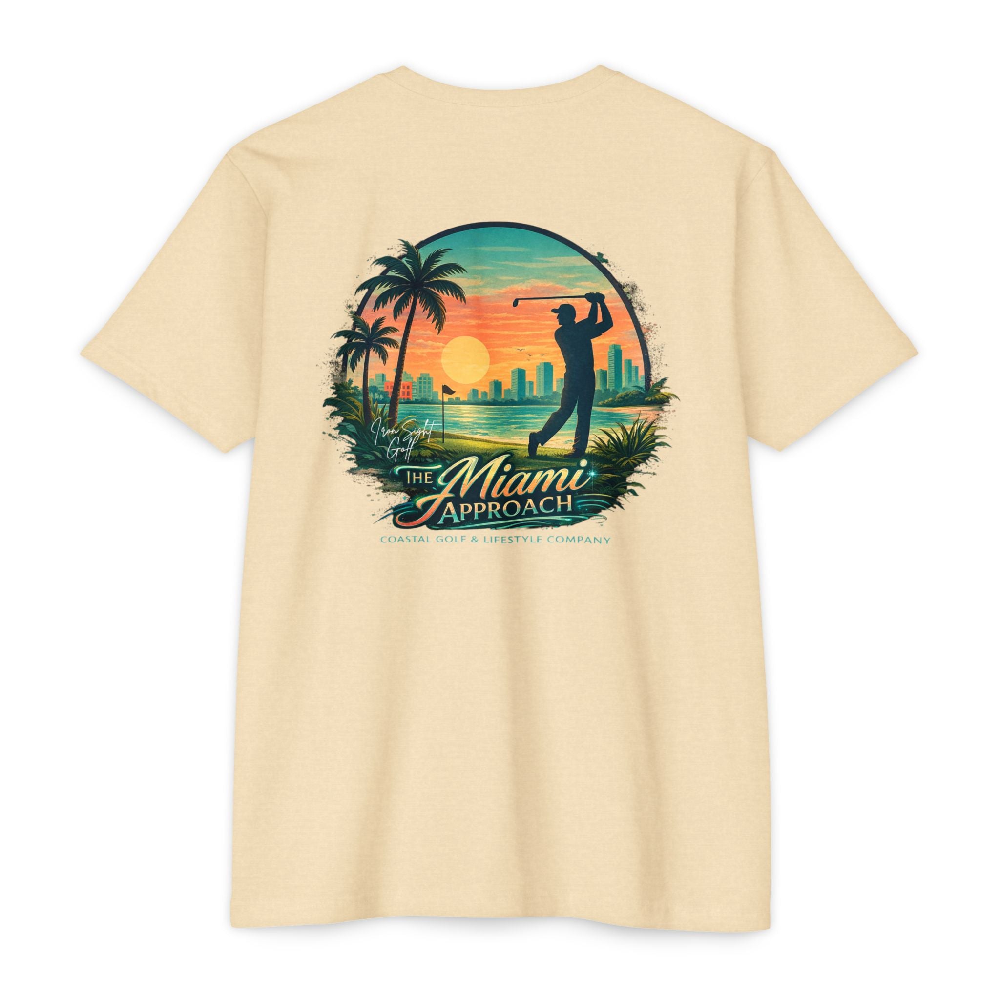 Miami Approach golf T-shirt by Iron Sight Golf