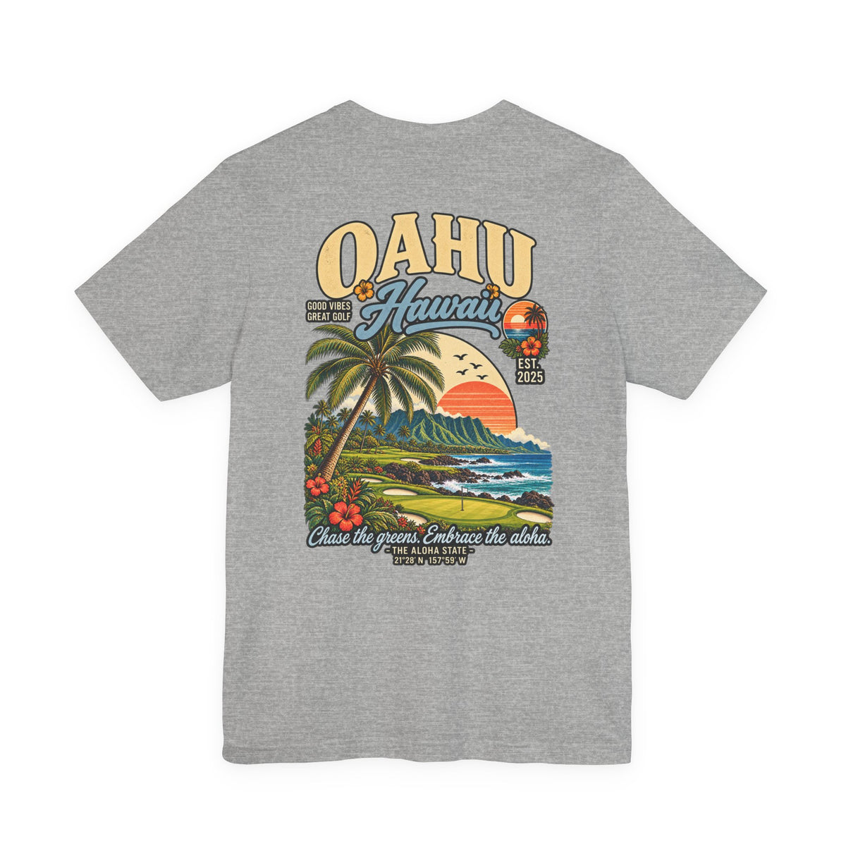 Oahu Hawaii Golf T-Shirt by Iron Sight Golf – product image 2