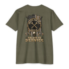 Iron Sight Golf Salute to Service T-shirt with military-inspired golf graphics