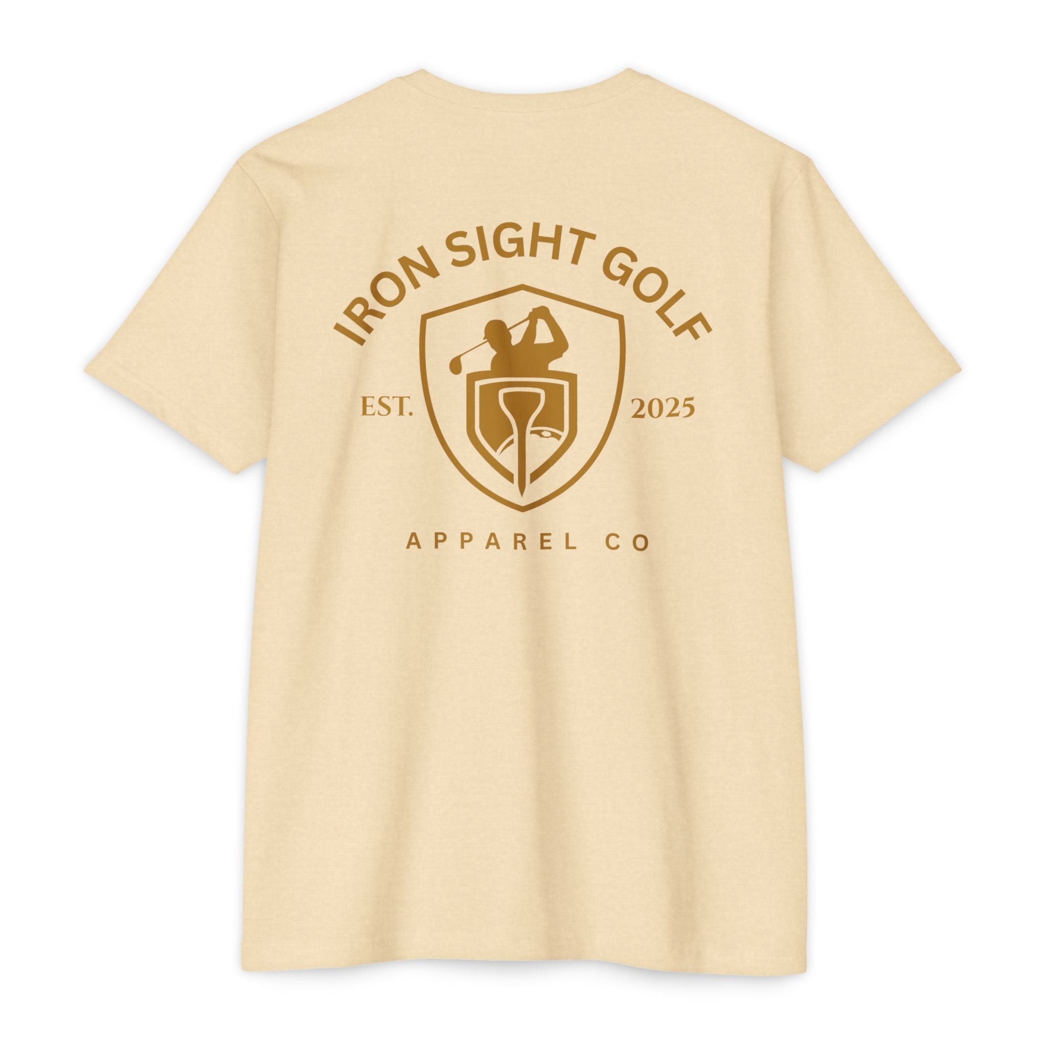 Iron Sight Golf Apparel Company Tee — Golf Logo T-Shirt Printify