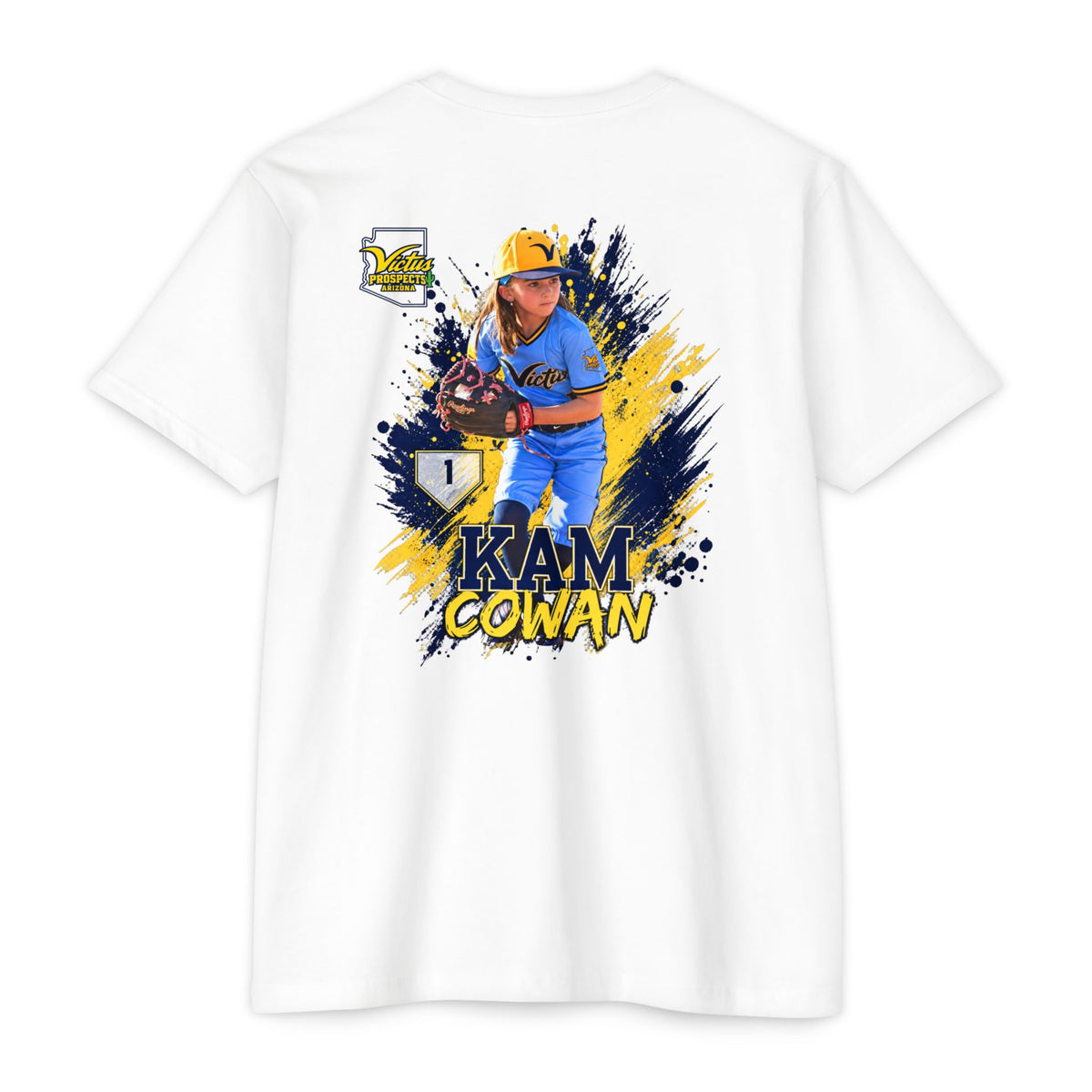 Kam Cowan baseball T-shirt product view 14