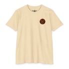 Dead Aim Skeleton Halloween golf T-shirt with orange moon graphic