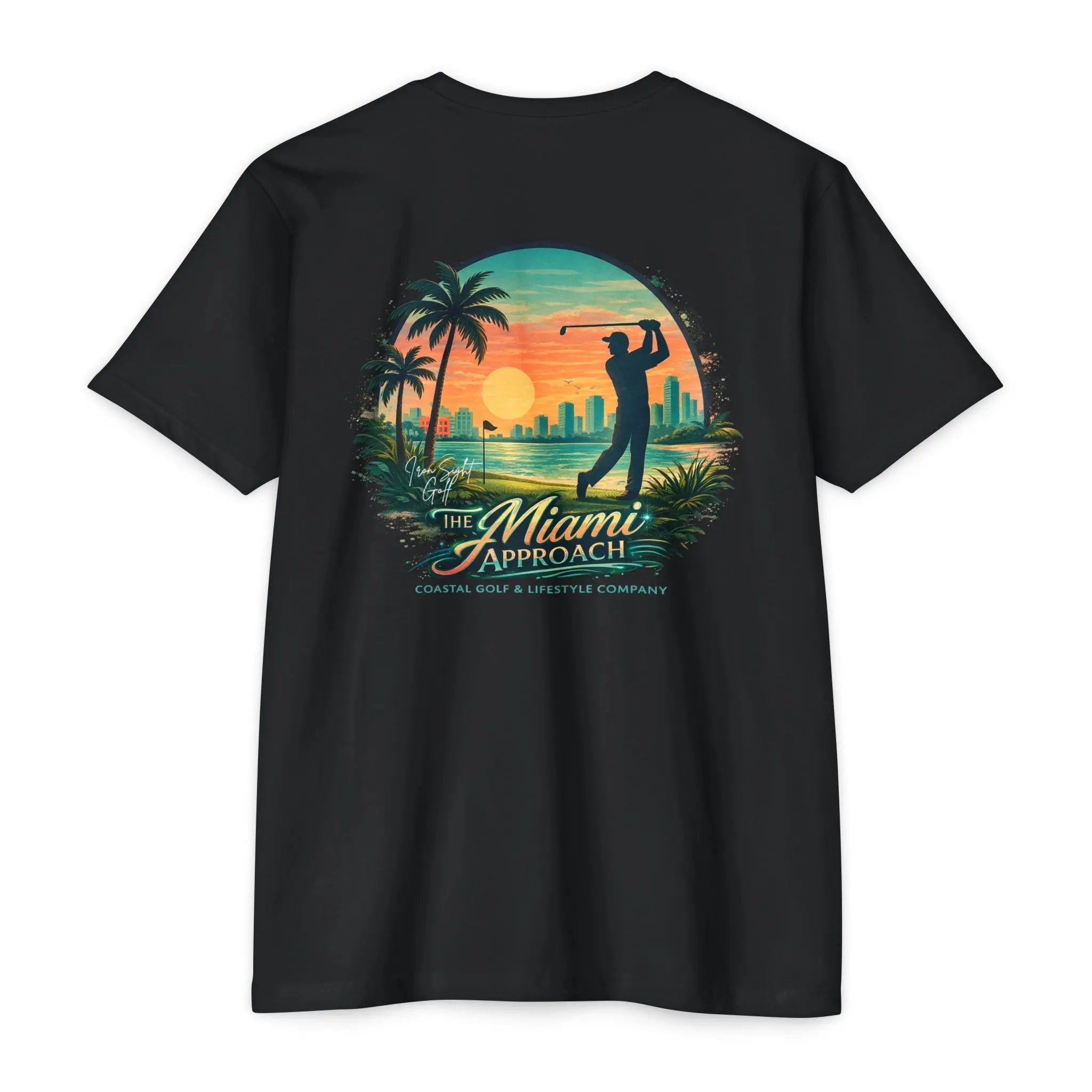 Miami Approach Iron Sight Golf T-Shirt Printify