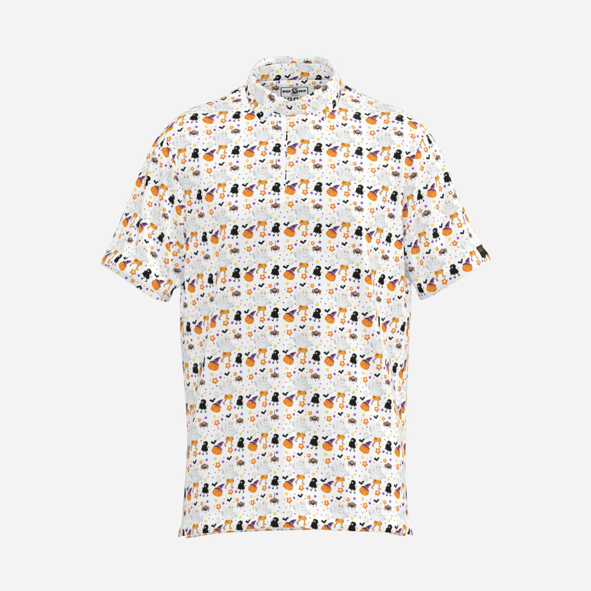 Trick or Treat Premium Golf Polo – alternate view 3
