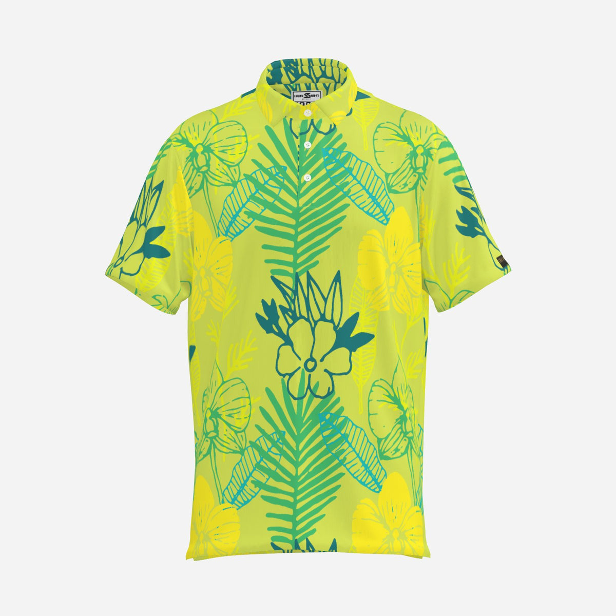 Tropical Sunshine Premium Golf Polo – alternate view 2