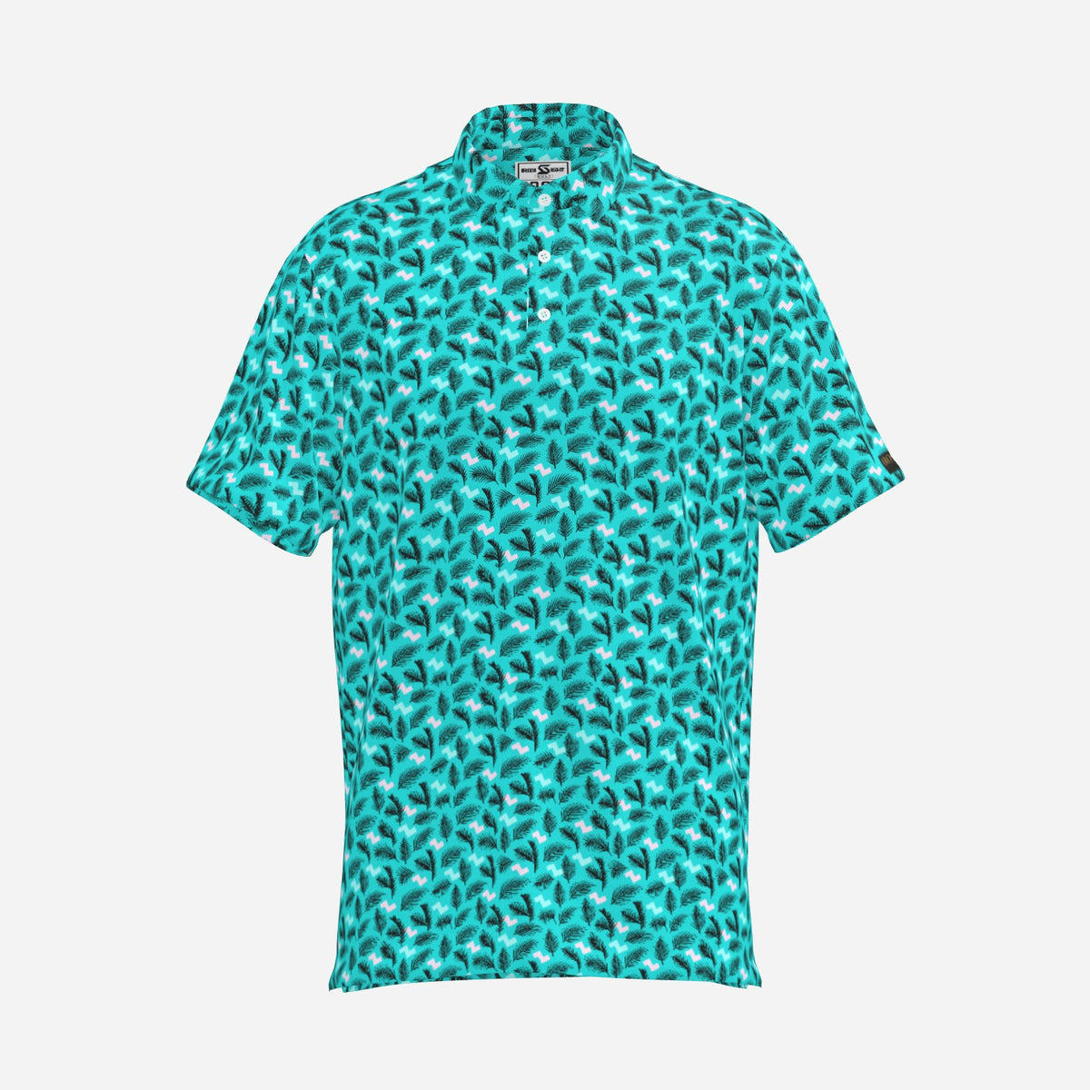 Electrical Paradise men's golf polo product view