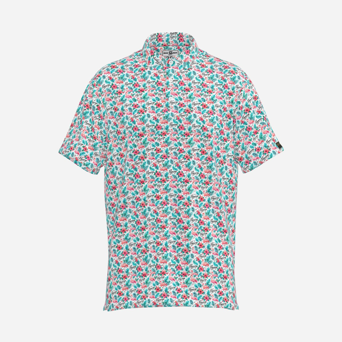Tropical Birdie men's golf polo product view