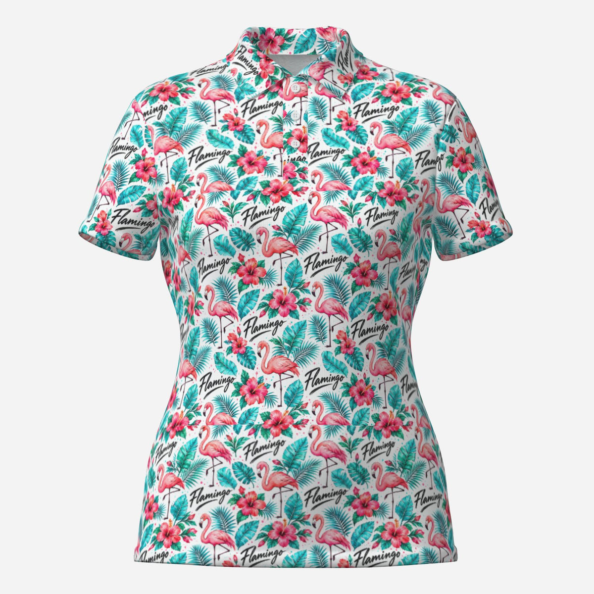 Women's Tropical Birdie golf polo product view