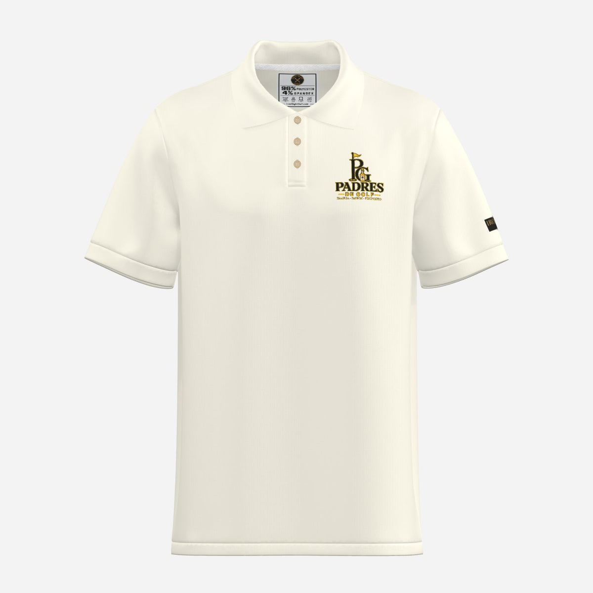 Padres de Golf Logo Premium Golf Polo by Iron Sight Golf