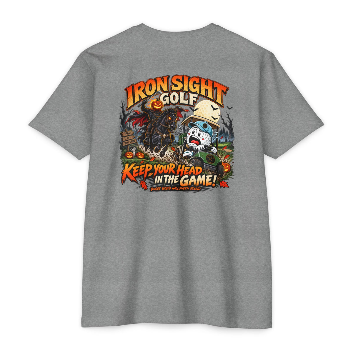 Bogey Bob Halloween golf graphic T-shirt