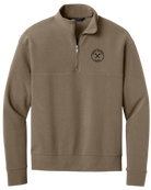 Iron Sight Quarter Zip Warmer in Grey or Taupe with Black Logo - Iron Sight Golf