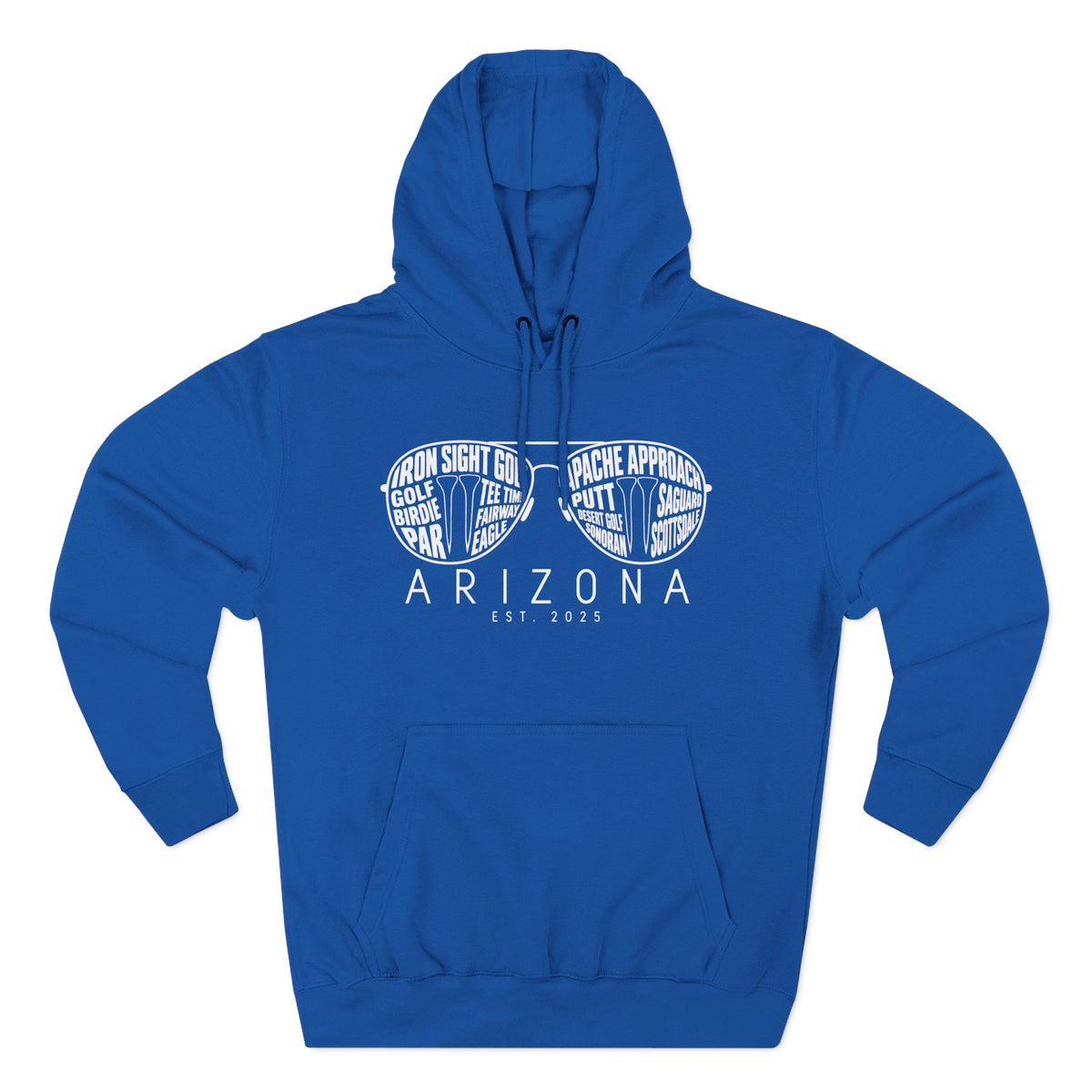 Arizona Golf Course Graphic Fleece Hoodie by Iron Sight Golf – product view 2