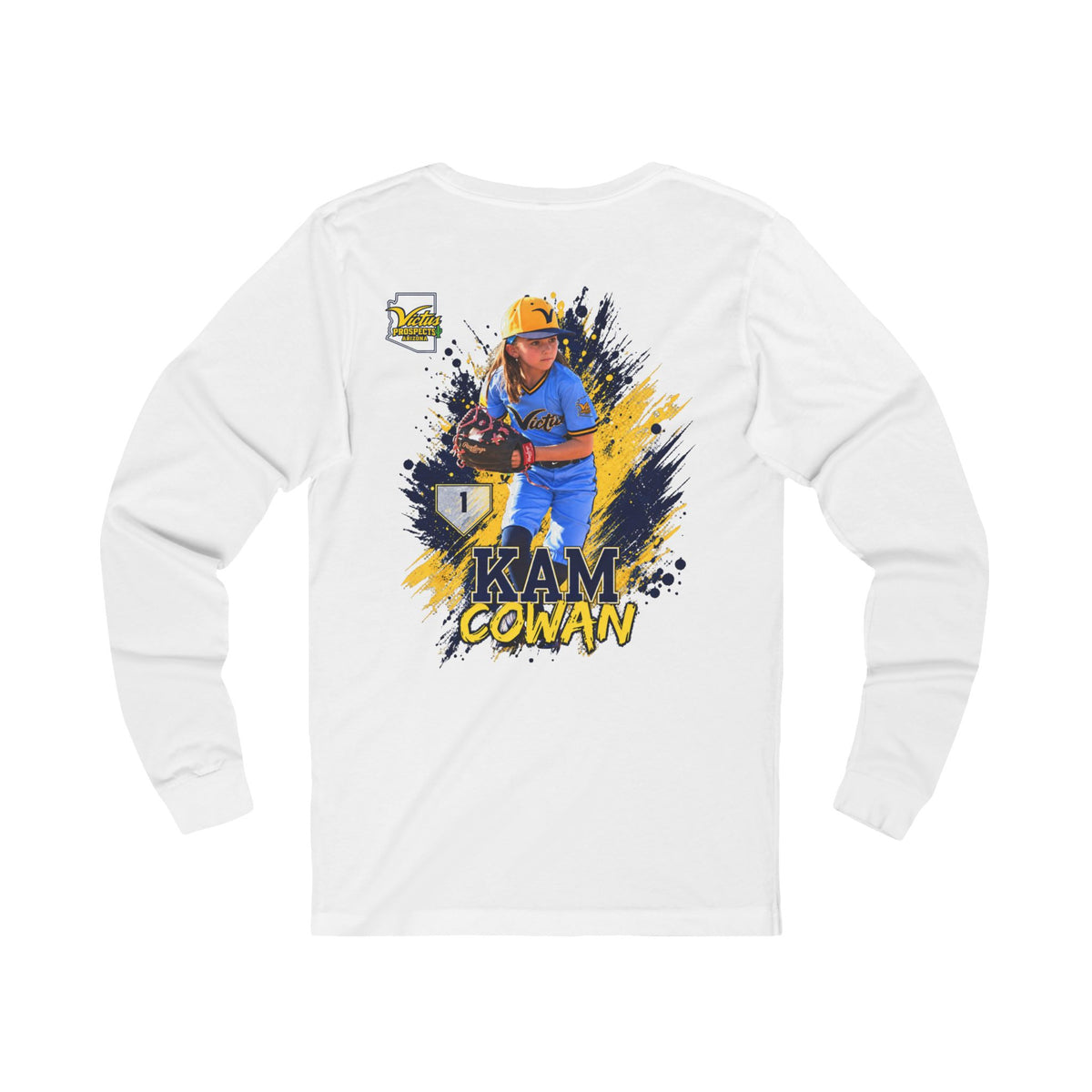 Kam Cowan baseball long sleeve tee product view 7