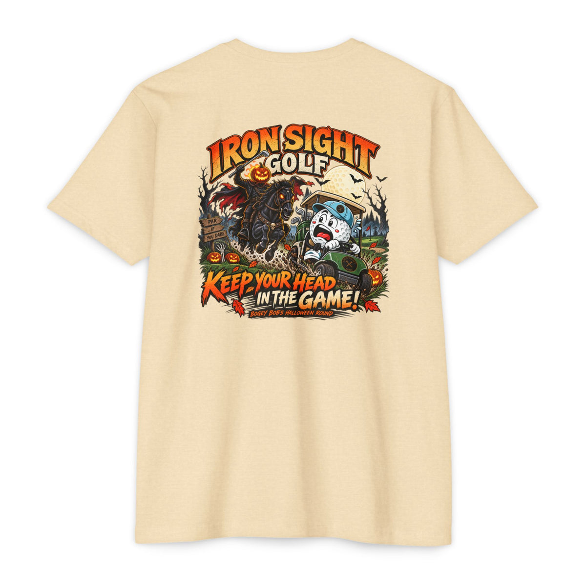 Bogey Bob Halloween golf graphic T-shirt