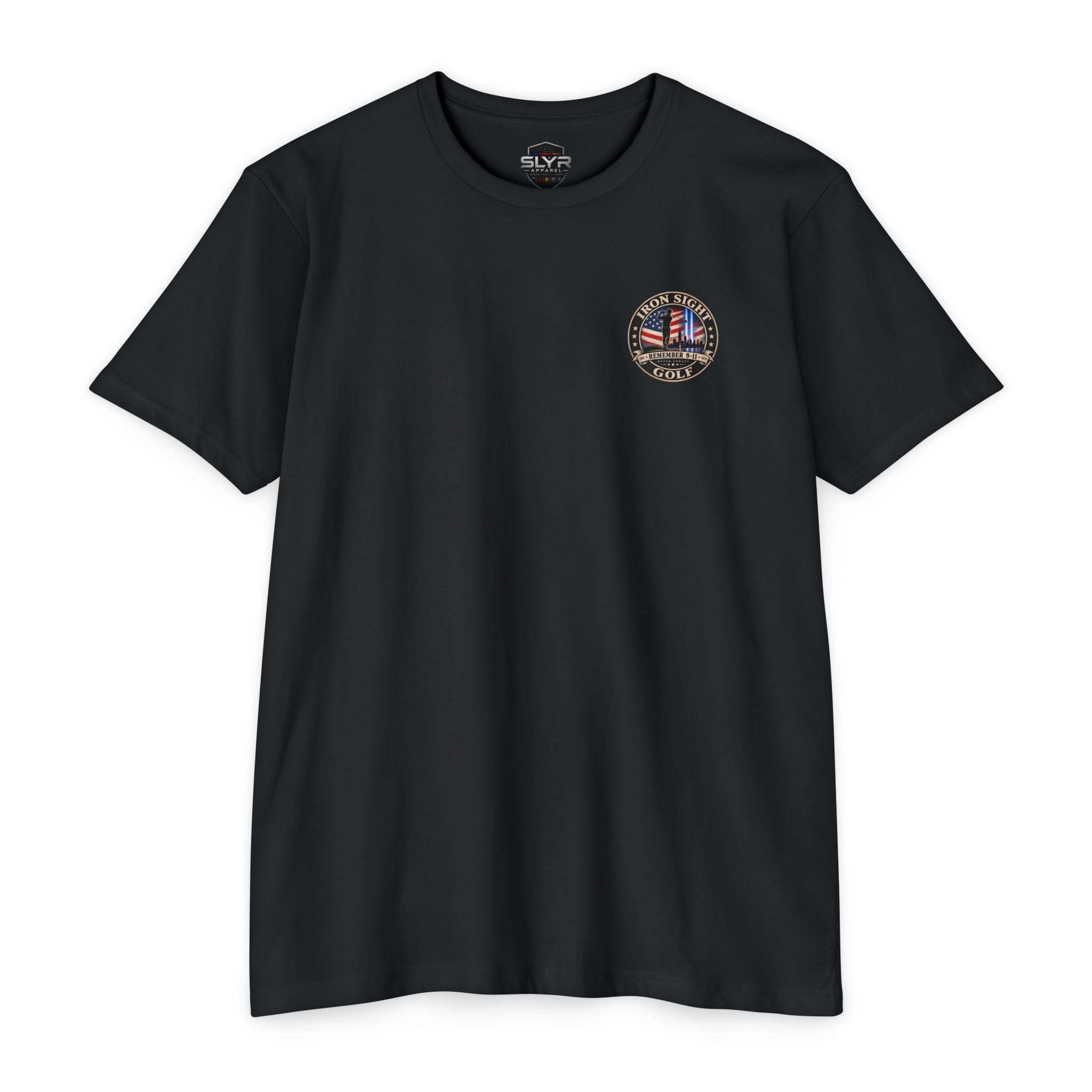 Remember 9-11 Tribute T-shirt by Iron Sight Golf