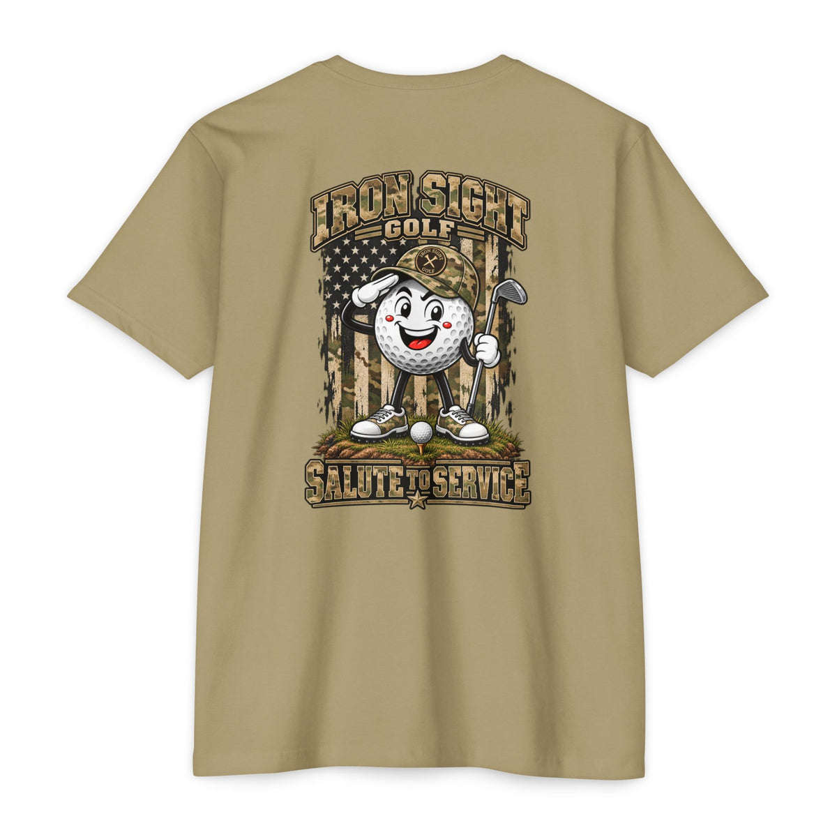 Iron Sight Golf Bogey Bob Salute to Service graphic T-shirt