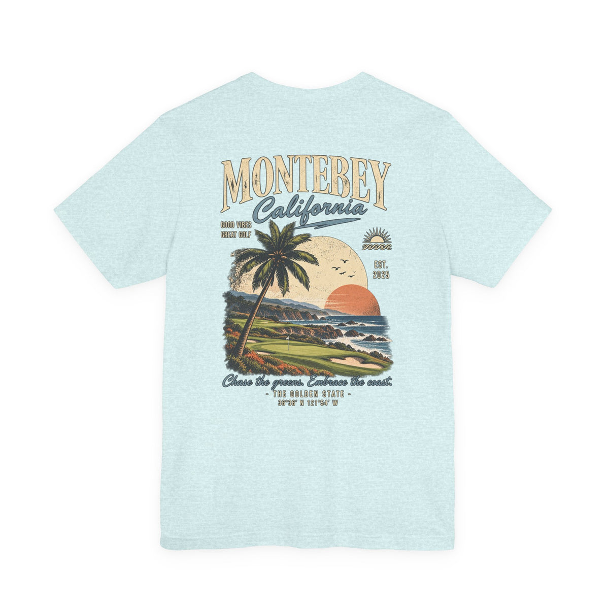 Monterey California Golf T-Shirt by Iron Sight Golf – product image 12