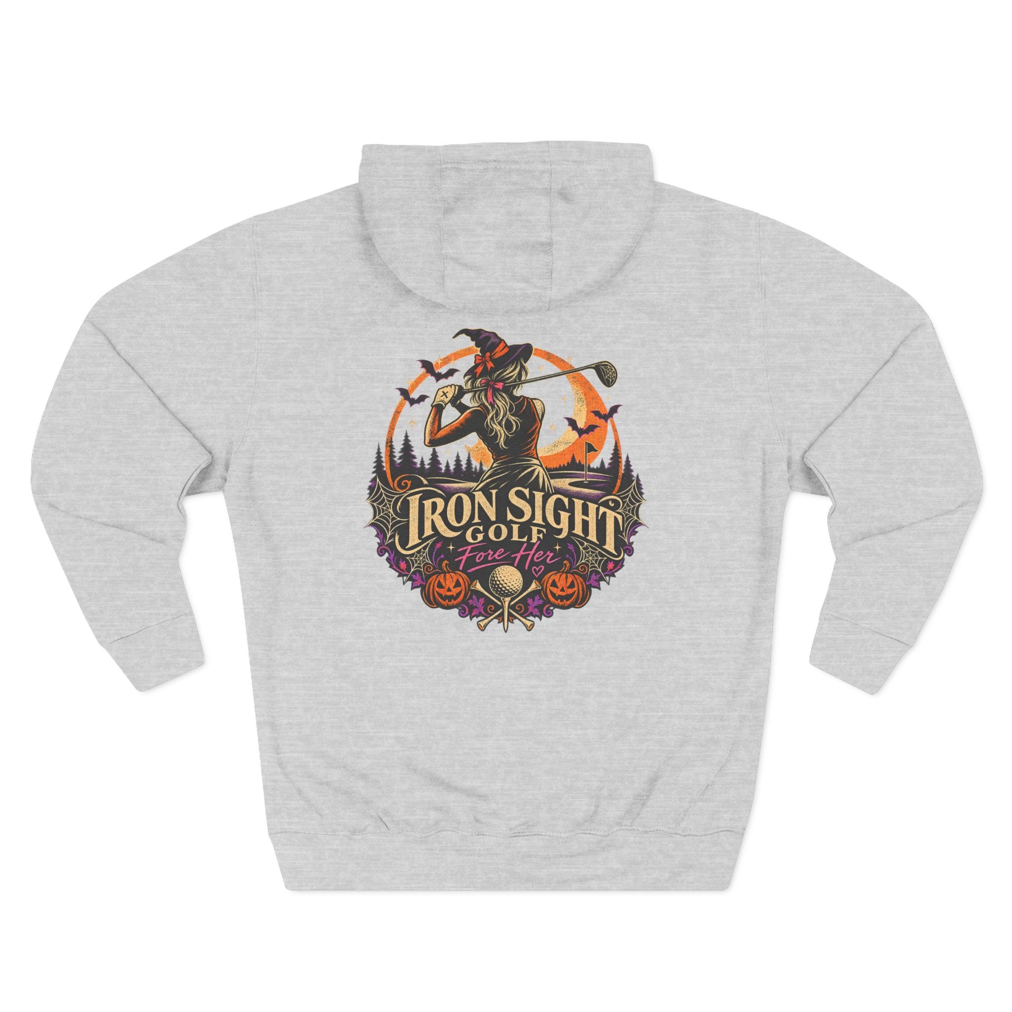 Golf Witch Halloween golf hoodie from the Fore Her collection