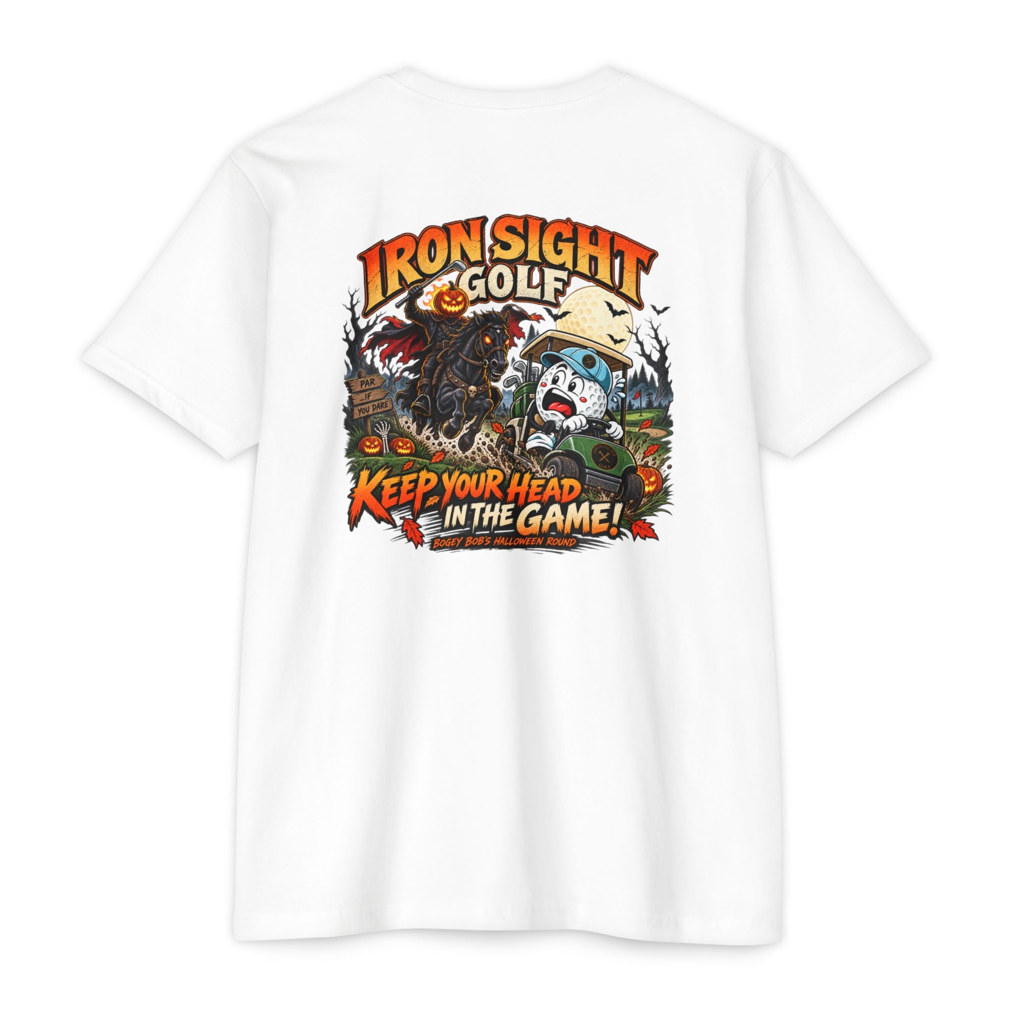 Bogey Bob Halloween golf graphic T-shirt