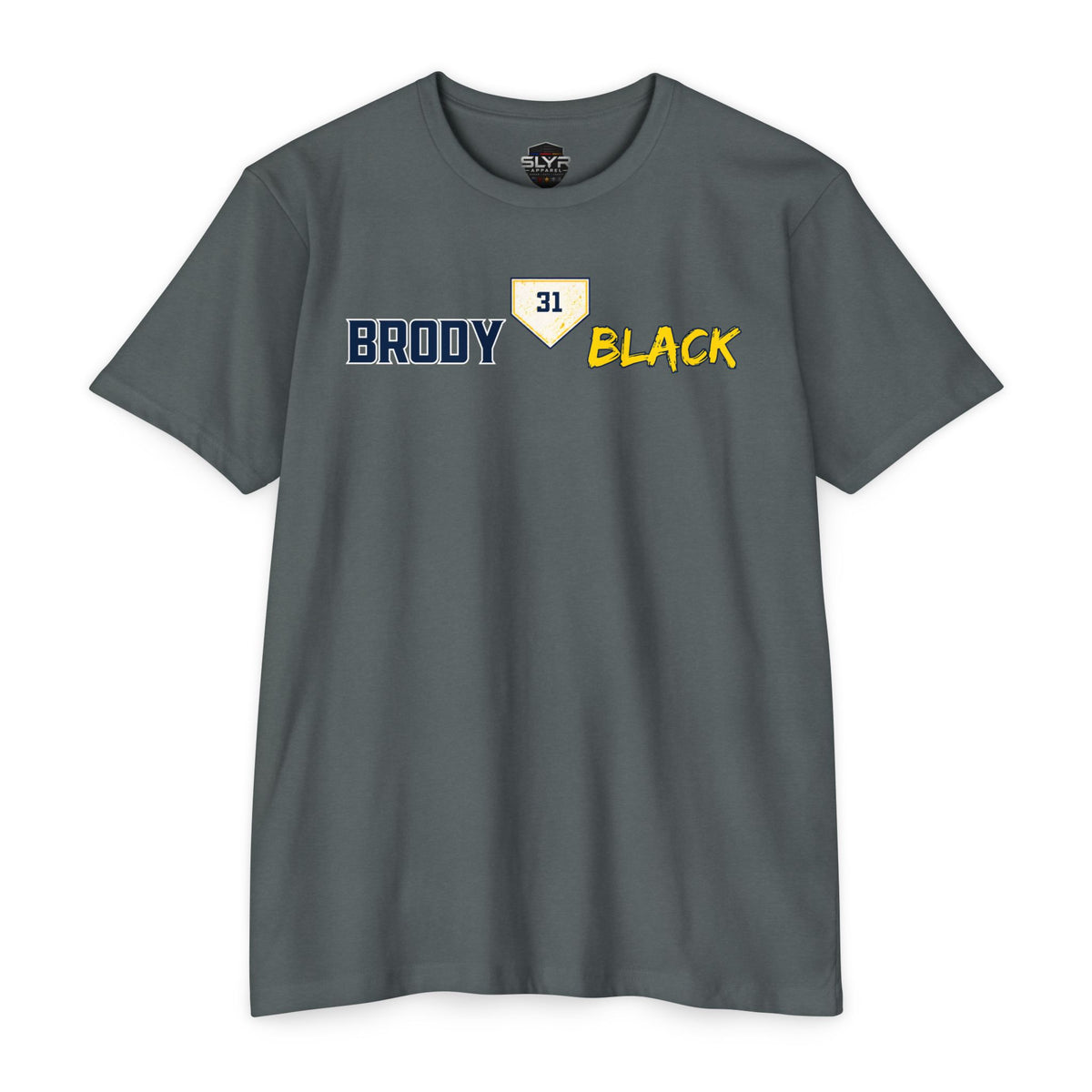 Brody Black #31 baseball T-shirt product view 4