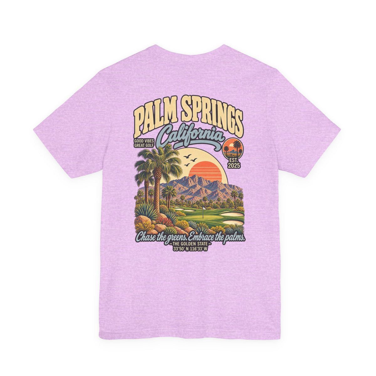 Palm Springs California Golf T-Shirt by Iron Sight Golf – product image 13