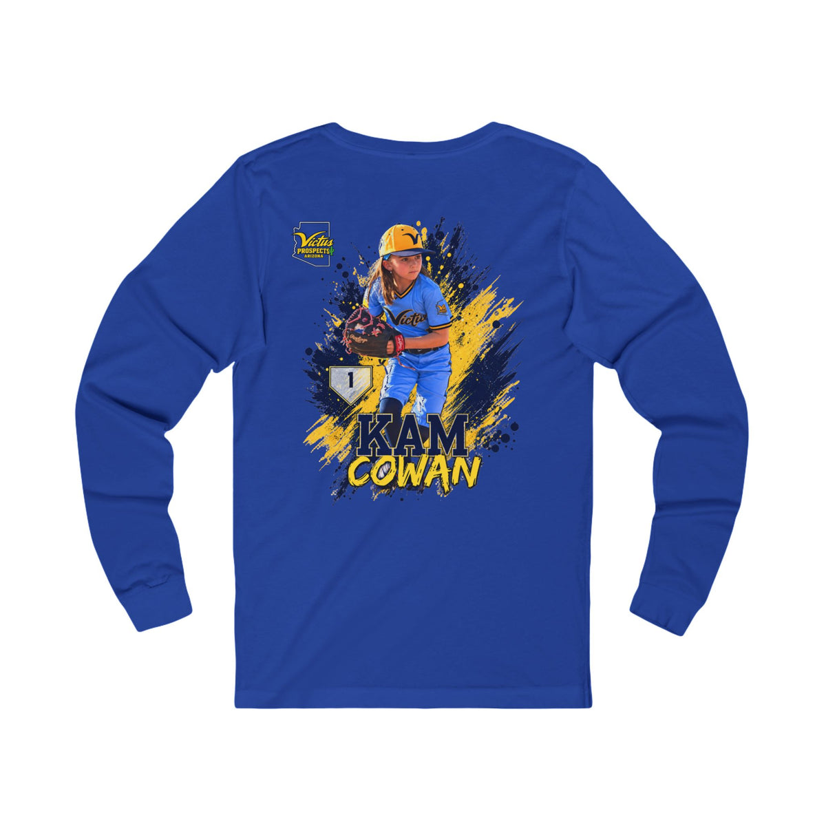 Kam Cowan baseball long sleeve tee product view 9