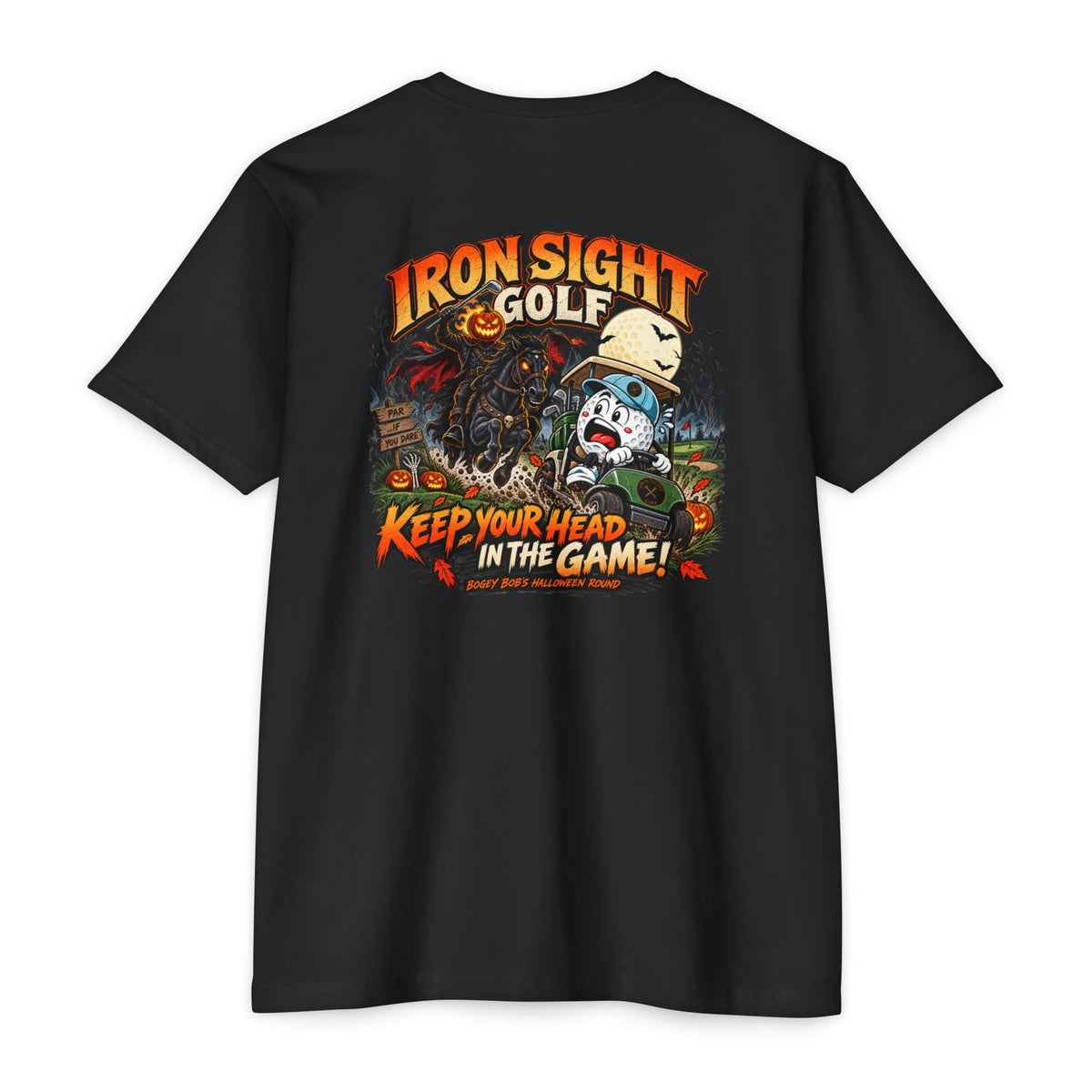 Bogey Bob Halloween golf graphic T-shirt