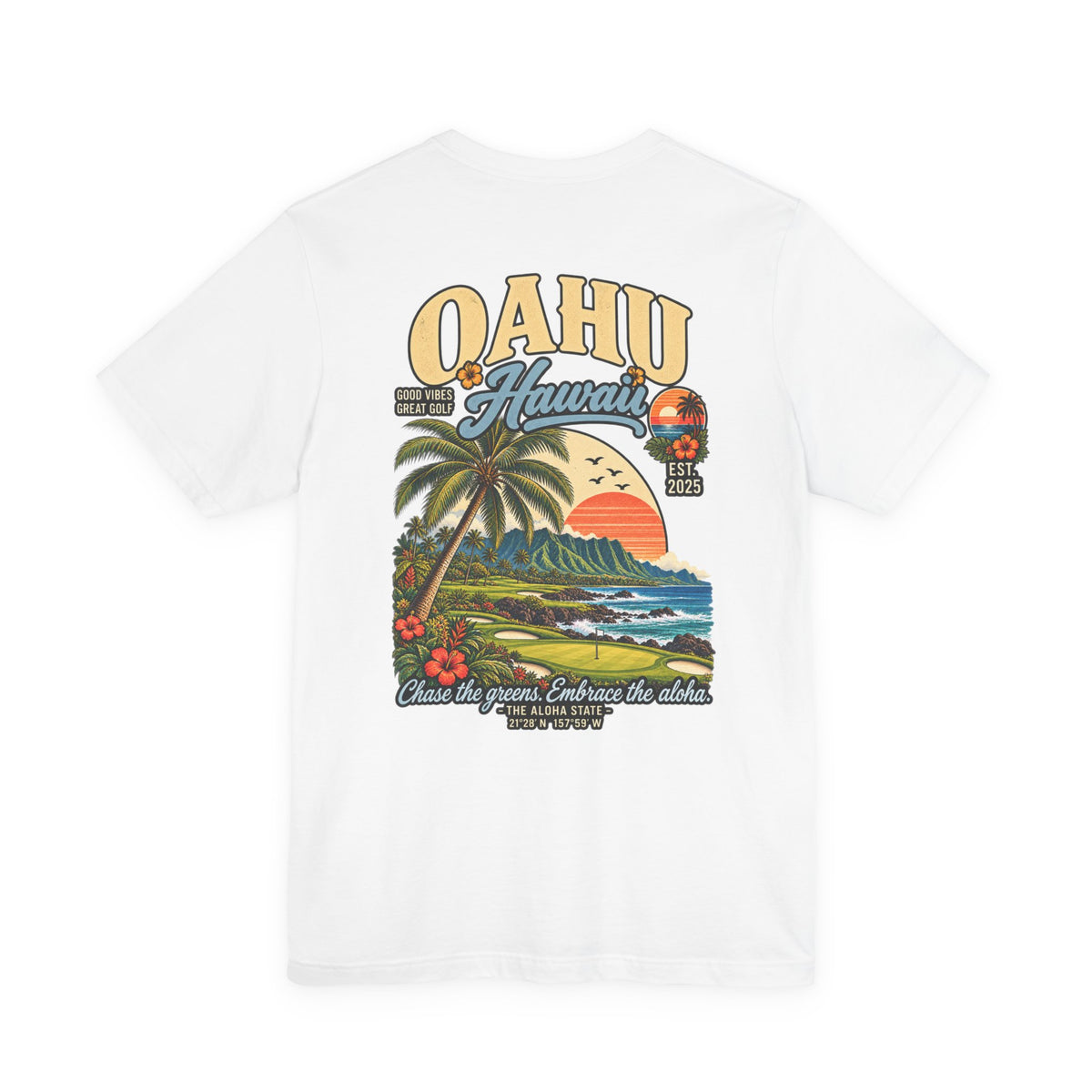 Oahu Hawaii Golf T-Shirt by Iron Sight Golf – product image 1
