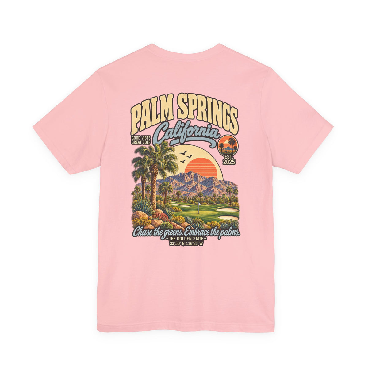 Palm Springs California Golf T-Shirt by Iron Sight Golf – product image 14