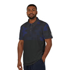 Iron Sight Golf – Blue Camo Over Black Performance Polo - Iron Sight Golf