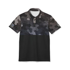 Iron Sight Golf – Grey Camo Over Black Performance Polo - Iron Sight Golf