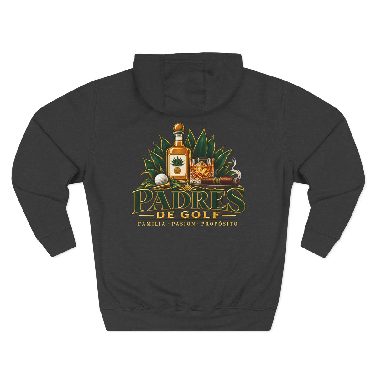 Padres de Golf Familia, Pasión, Propósito Fleece Hoodie by Iron Sight Golf