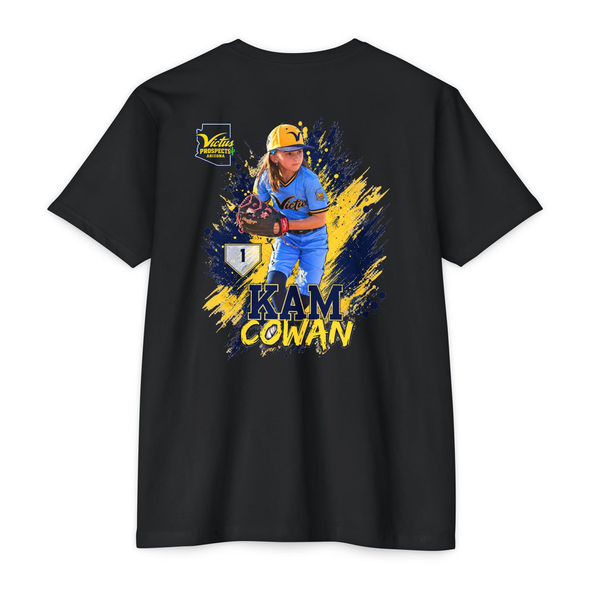 Kam Cowan baseball T-shirt product view 17