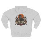 Dead Aim Halloween golf hoodie with skeleton graphic