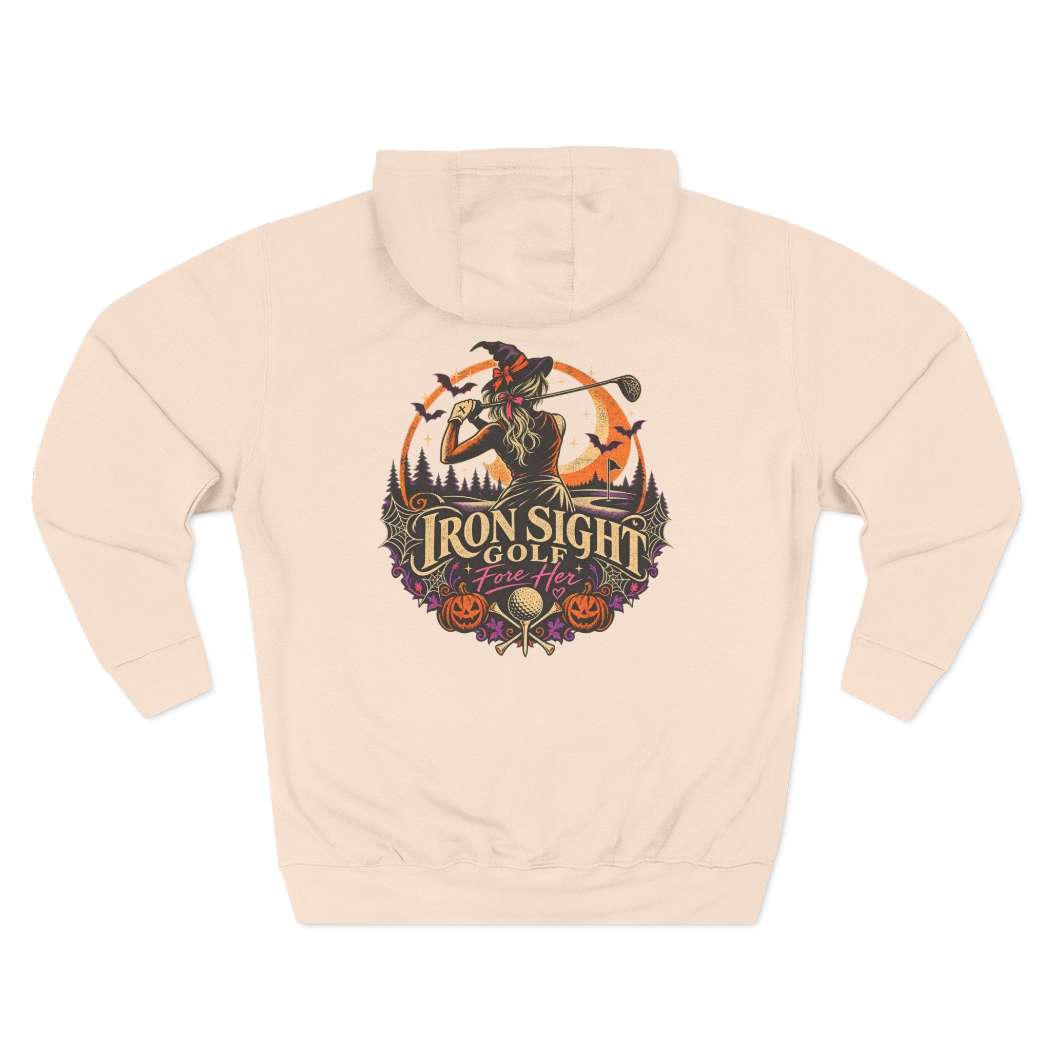 Golf Witch Halloween golf hoodie from the Fore Her collection