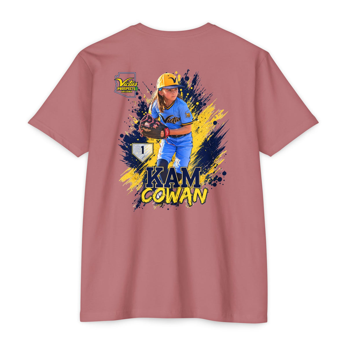 Kam Cowan baseball T-shirt product view 18