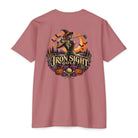 Trick or Tee Halloween golf T-shirt with witch and pumpkin graphic