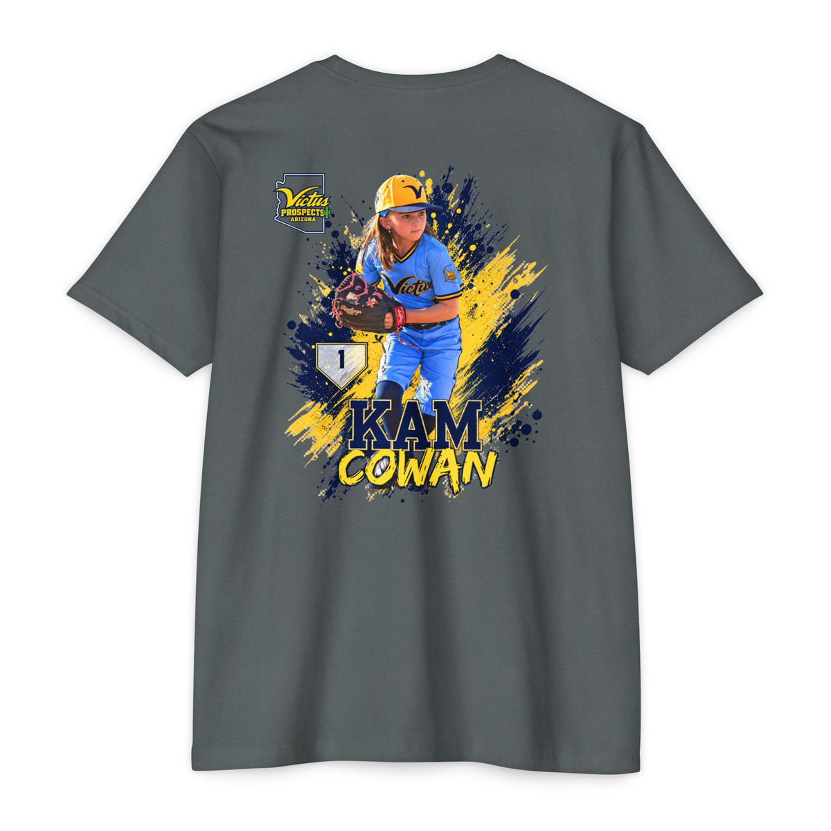 Kam Cowan baseball T-shirt product view 13