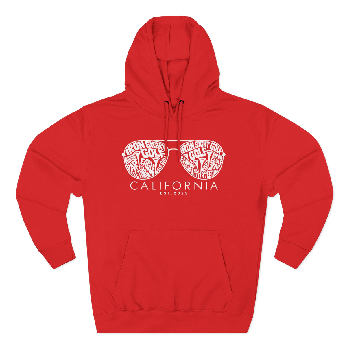 California Sunglasses Graphic Hoodie – Iron Sight Golf by Iron Sight Golf – product view 3