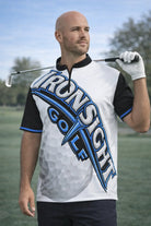 Iron Sight 90s Hip Hop 1/4 Zip Performance Golf Jersey catkissfish