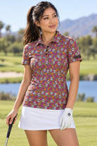 Women's Santa De Muerta Premium Golf Polo by Iron Sight Golf