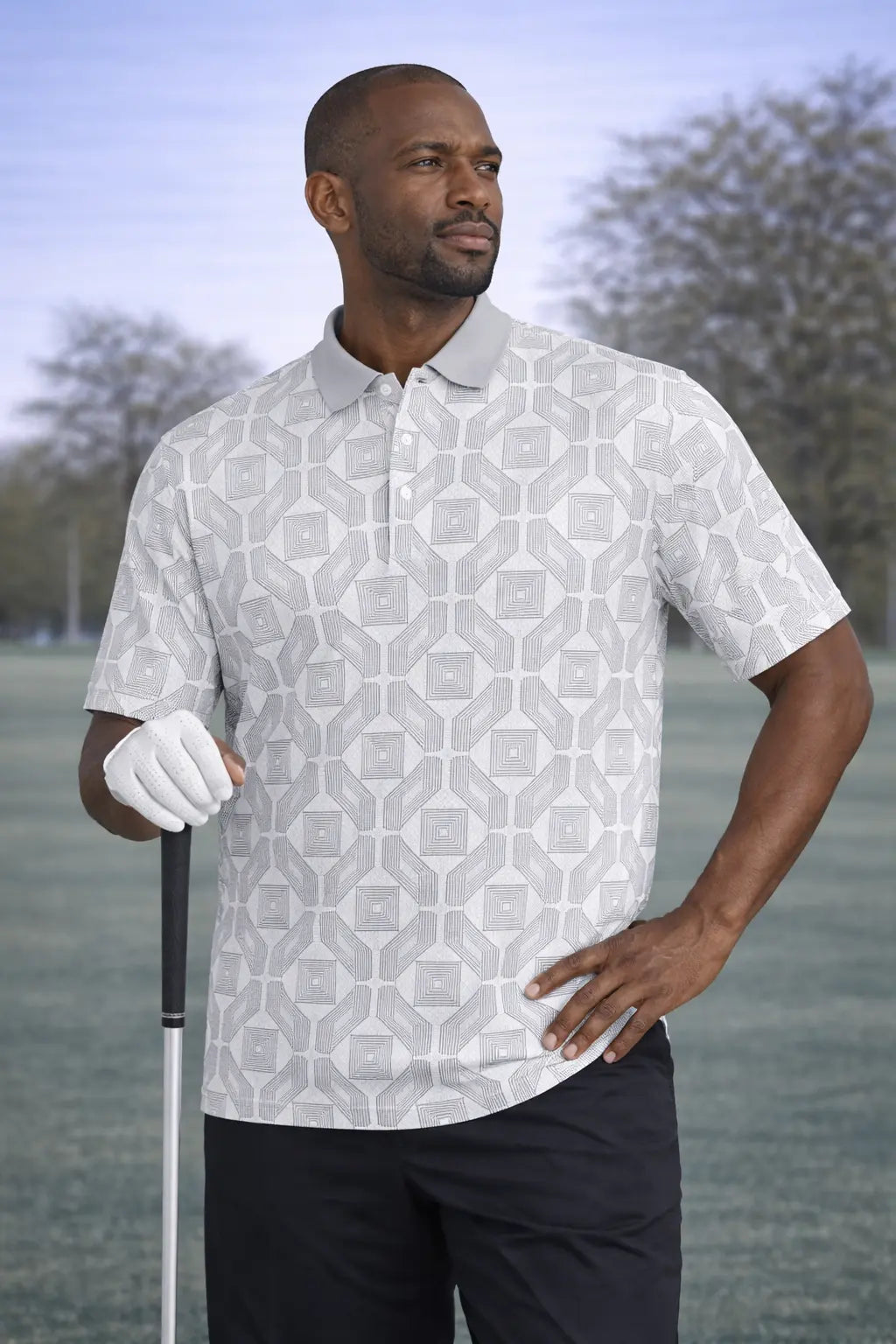 Precision Grid Performance Polo - Iron Sight Golf catkissfish