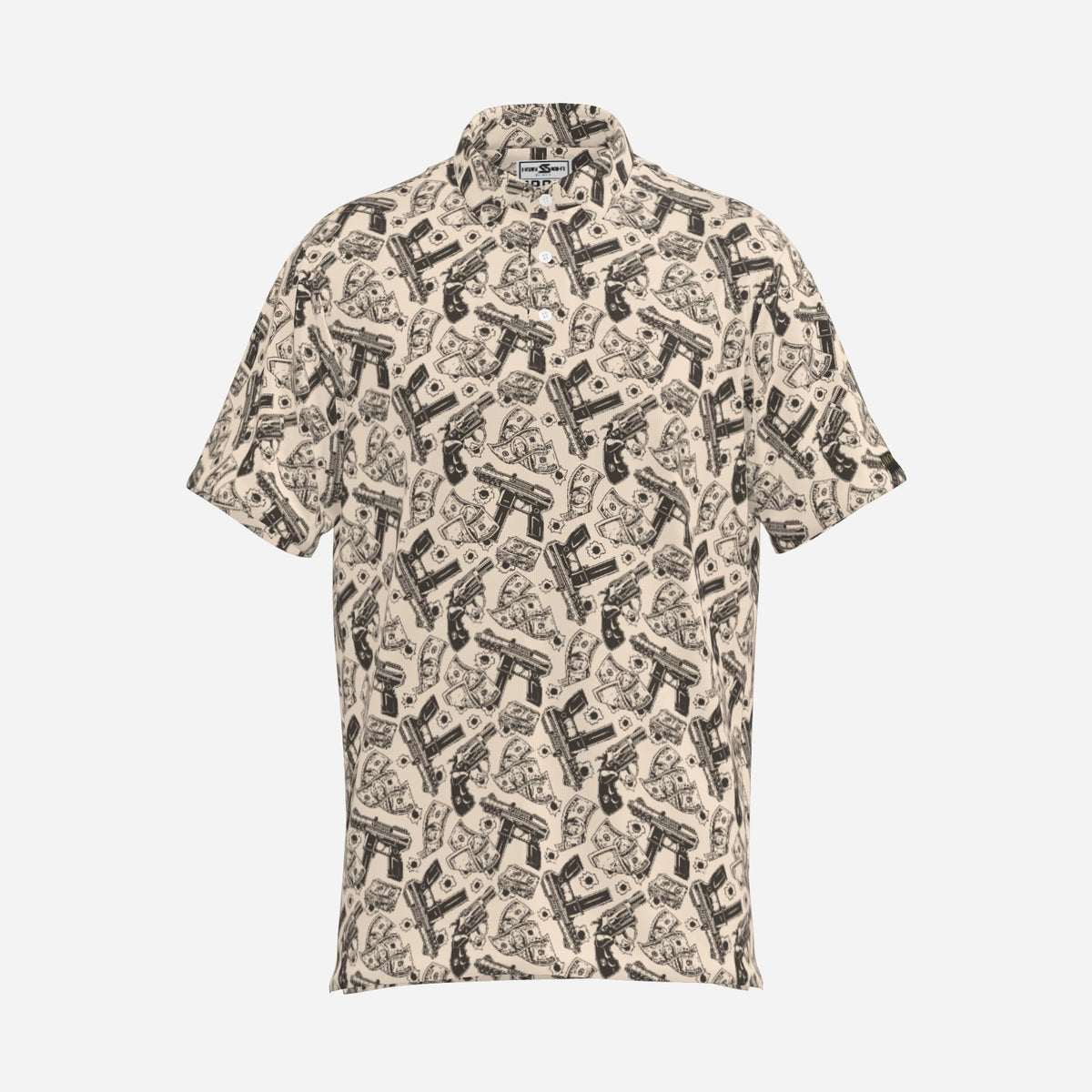 The Al Capone men's premium golf polo by Iron Sight Golf, product view 1