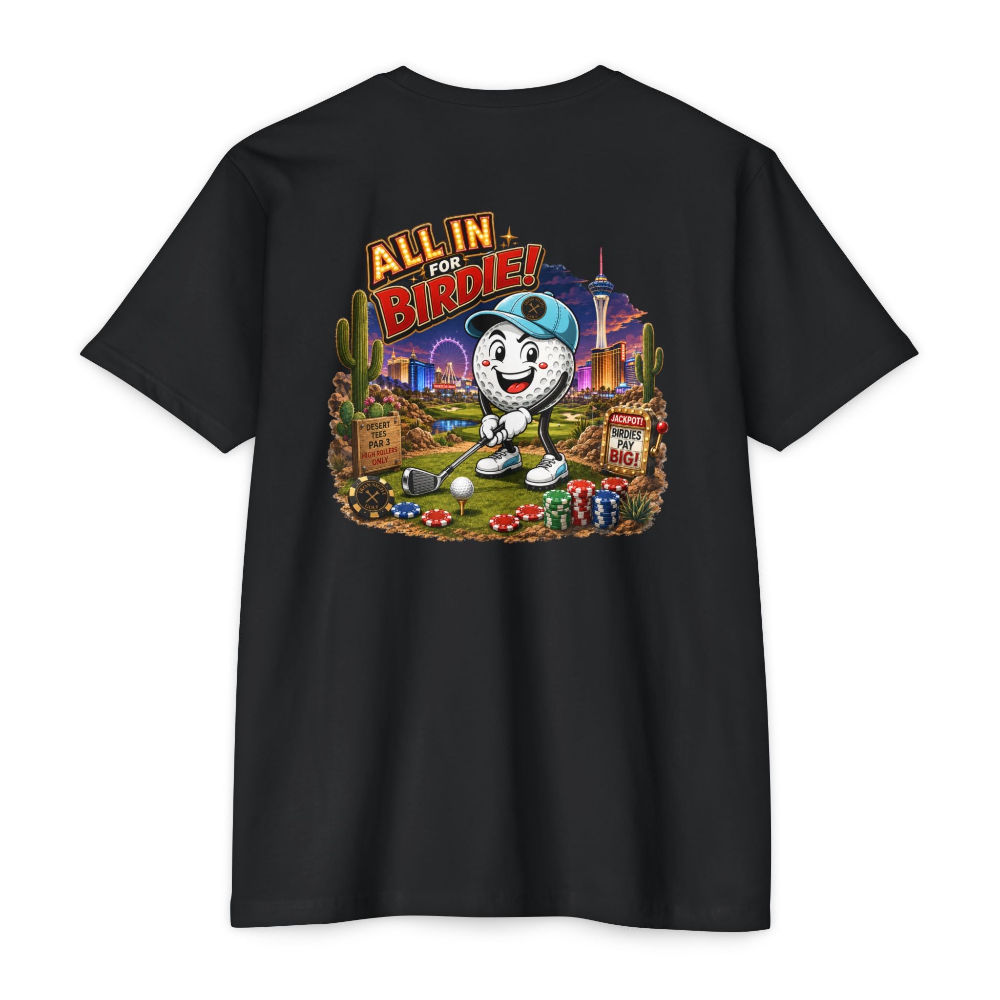 All In for Birdie Golf T-Shirt featuring Bogey Bob in Las Vegas - image 1