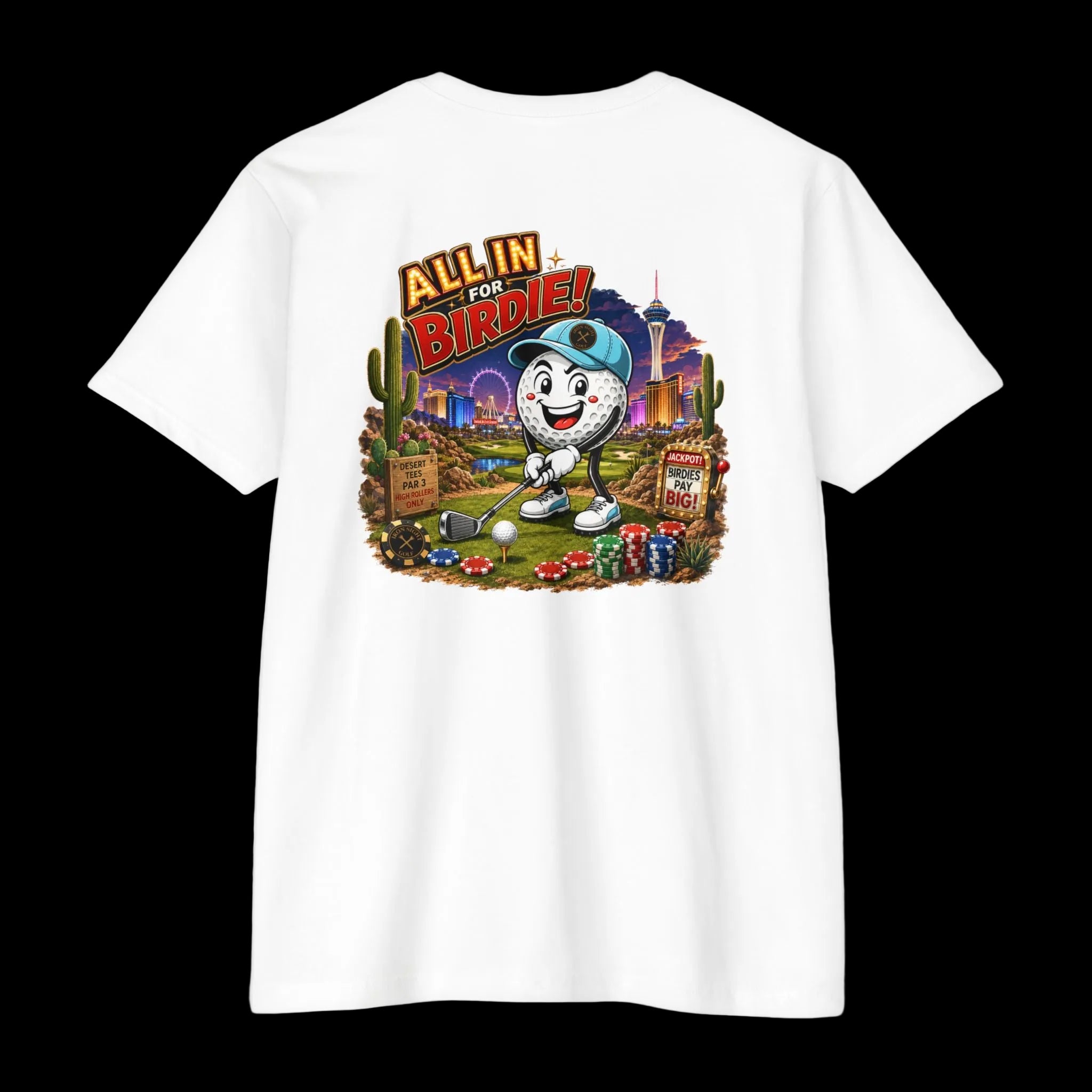 All In for Birdie Golf T-Shirt featuring Bogey Bob in Las Vegas - image 3
