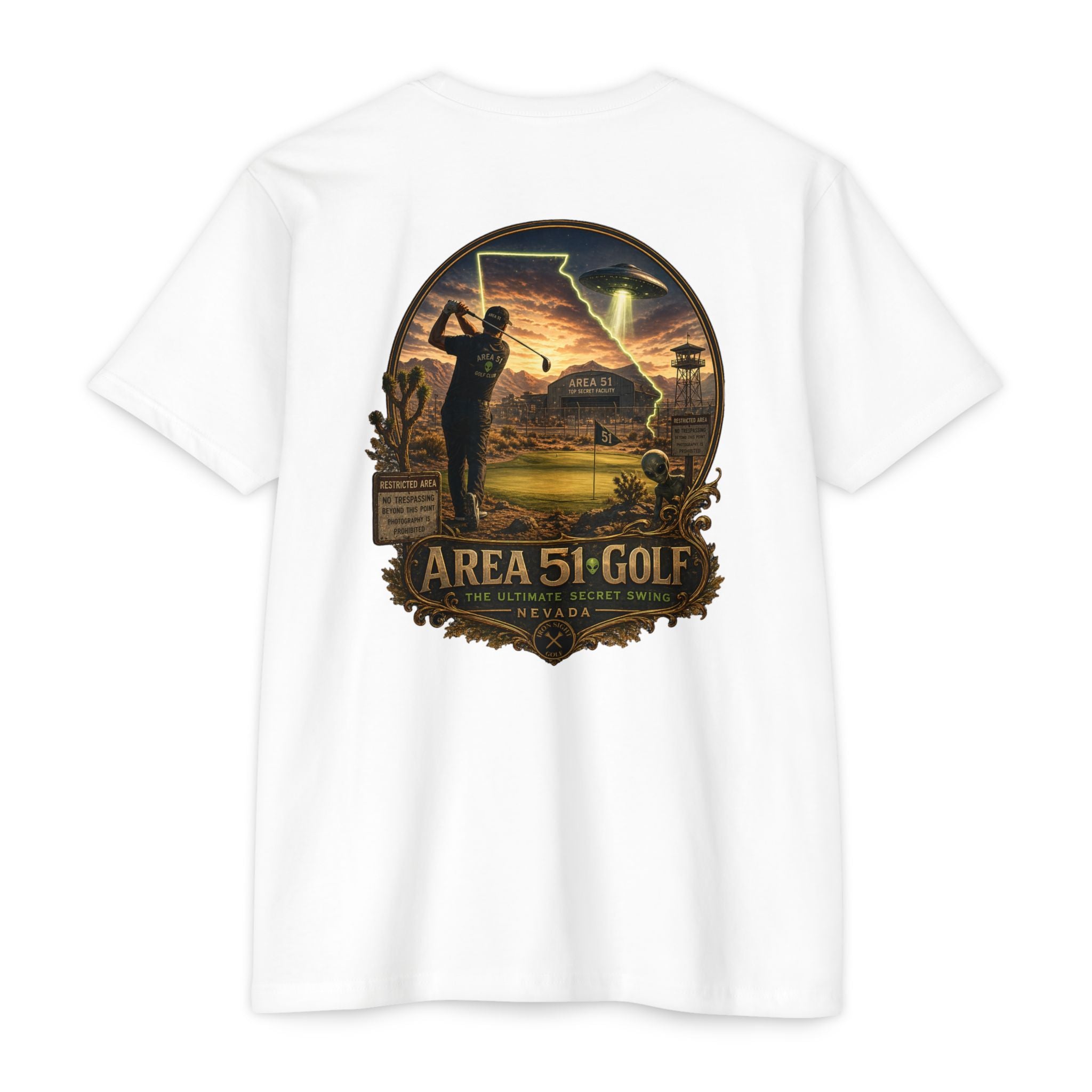 Area 51 Approach Iron Sight Golf T-Shirt - image 5